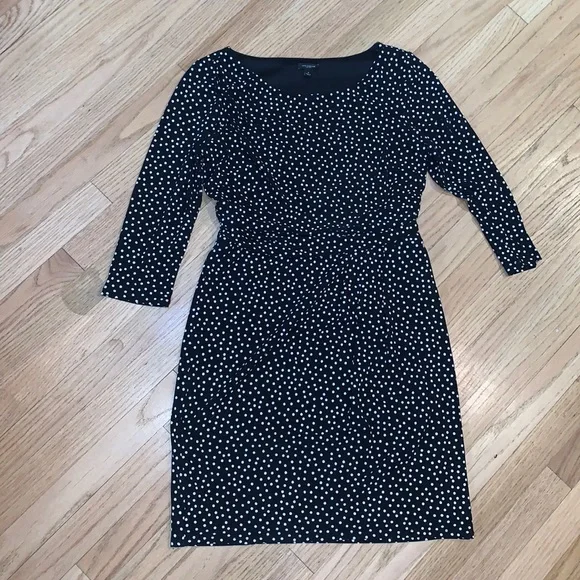 ann taylor blue polka dot dress Ann Taylor | Dresses | Ann Taylor Navy Blue And White Polka Dot Dress